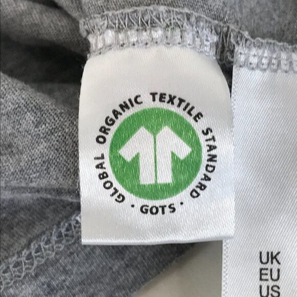 ASOS Crew Neck Tee Women’s Large Gray Short Sleeve Organic Cotton Knit Casual - Picture 9 of 11